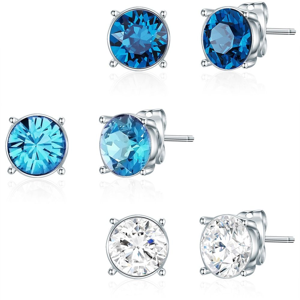Set with Swarovski crystals® - Silver - Women's Jewelry Sets