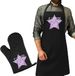 Bellatio Decorations Cadeau schort met ovenwant - voor heren - paars - Vaderdag/verjaardag