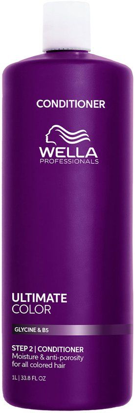 Wella Professionals Ultimate Color Step 2 Conditioner - Moisturizing, Anti-Porosity Formula - Hair Color Vibrancy - For All Color-Treated Hair - 1000ml