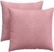 vidaXL - Coussin de siège - 2 pièces - Rose - 45 x 45 cm - Tissu côtelé