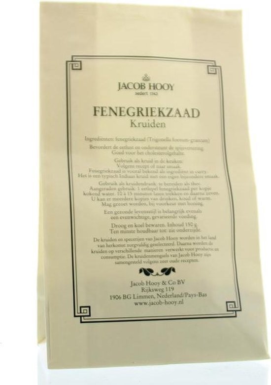 Jacob Hooy Fenegriekzaad 150gr