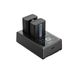 SmallRig 3818 NP-FW50 Camera Battery Charger Kit for Sony Alpha Cameras - Includes 2 Batteries