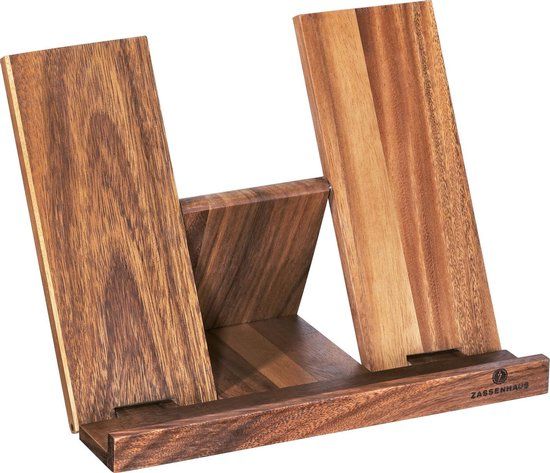 Zassenhaus kookboekhouder acacia 30x17x22cm