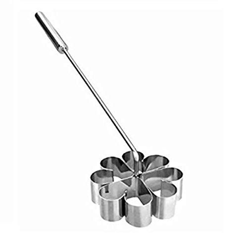 Ibili 774300 Bakvorm bloemenrozet gehoekt - 9 x 3 cm - roestvrij staal - zilver
