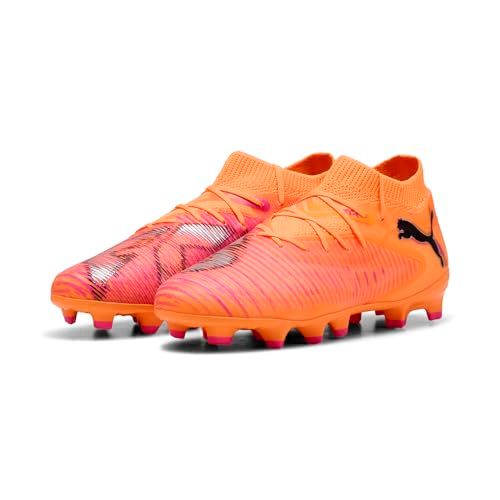 PUMA FUTURE 8 PRO FG/AG JR Voetbalschoenen Unisex Kinderen Oranje/Roze Maat 38