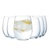 Chef&Sommelier Primary Collection drinkbekers, 350 ml, kristalglas, modern en elegant water- en sodaglas, hoge kwaliteit, absoluut transparant, 6 stuks