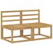 vidaXL - Lot de 2 canapés d'extérieur de taille moyenne en bois massif d'acacia, blanc