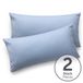 Blumtal - Set Van 2 Kussenslopen - Superzachte Premium Jersey Kussenhoes - 100% Katoen - 40 x 60 cm - Lichtblauw