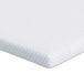 Surmatelas blanc 200 x 200 x 5 cm tissu jacquard