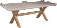 Raffles Covers Beschermhoes tuintafelblad - 200 x 100 H: 5 cm - RTT200100 - Waterdicht - UV-bestendig - Elastische zoom - Beschermhoes tuinmeubelen - Tuintafelbladhoes