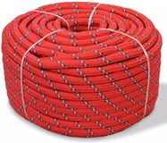 vidaXL - Boot - touw - 12 mm - 50 m - polypropyleen - rood