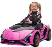 Homcom Lamborghini Sian 12V Voiture électrique pour enfants rose