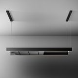 Falmec Light Hangend Zwarte Afzuigkap - 500 m³/uur - Recirculatie