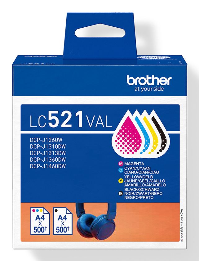 Brother LC521VAL Inktcartridge Multipack