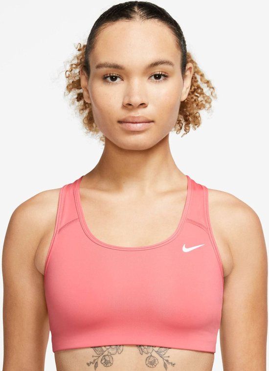 NIKE Dri-FIT Swoosh Bra - Dames - Oranje - S