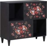 vidaXL - Opbergkasten - Multikleur - 80 x 33,5 x 75 cm - Massief Mango Hout
