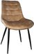 Lizzely Garden & Living Eetkamerstoel De Vince cognac velvet eetstoel