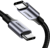 Ugreen USB-C naar USB-C Kabel - 1m - Zwart/Zilver