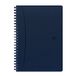 Oxford Signature notitieboek, A5, kleine ruitjes, 5 mm, rand 160 pagina's, omslag, kunstleer, blauw