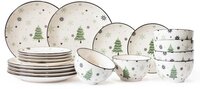 Cookinglife Kerstservies - Groen 18-delig Serviesset - 6 Personen