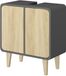 Vicco Arla Wastafelonderkast – 60 x 61 cm Antraciet/eiken