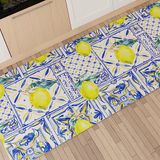 PETTI Artigiani Italiani - Keukentapijt, loper voor de keuken, antislip en wasbaar, 52 x 440 cm, design Vietri 01, 100% Made in Italy