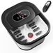 COMFIER Voetbubbelbad met warmtefunctie, voetbad met verwarming, bubbelfunctie, trilling, temperatuurregeling, pedicure-puimsteen, intelligente timer, zwart, cadeau voor vrouwen