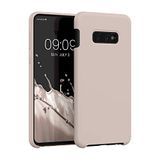 kwmobile telefoonhoesje geschikt voor Samsung Galaxy S26 - Hoesje met siliconen coating - Smartphone case in kokosmelk