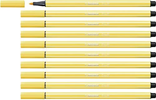 Stabilo Pen 68 - 10 stuks - geel