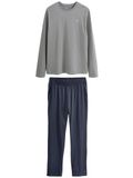 Next - Heren - Jersey pyjamaset met lange mouwen - Grijs