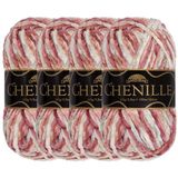 BambooMN JubileeYarn Chenille Garen - Kamgaren Polyester - 100g/Skein - Shambala - 4 strengen