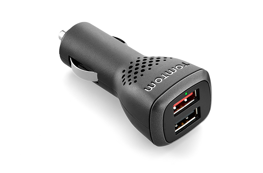 TomTom Snelle dubbele oplader zwart