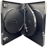Merkloos / Sans marque Allecto - DVD Case - Professionele Opbergoplossing voor CD en DVD - Zwart