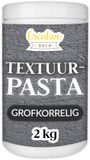 Creative Deco Grofkorrelige Structuurpasta 2 kg | Donker Grijs