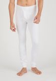 Damart - Lange klassiek gebreide legging met opengewerkte details Thermolactyl - Heren - Wit - XXL