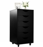 Merkloos Relaxdays Ladeblok bureau - 78 x 40 x 40 cm - met wielen - zwart