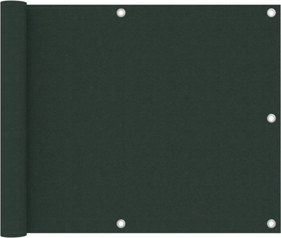 vidaXL Balkonscherm - 75x300 cm - Oxford stof - Donkergroen