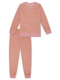 SCHIESSER Pyjama lang Gestreept Oudroze Katoen/Polyester 128