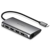 Ugreen Station d'accueil USB-C avec HDMI et 1GbE - Noir/Argent