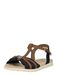 TOM TAILOR Sandalen met riem donkerblauw / cappuccino