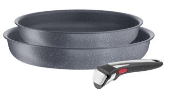 Tefal Ingenio L7669353 - Pan - 3-delig - Rond - Grijs - Aluminium - Met anti-aanbaklaag