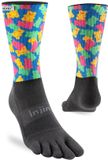 Injinji Trail Midweight Crew - Oranje/Blauw/Groen - 37-40
