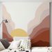 Papier peint panoramique - Soleil Boho - 325 cm x 325 cm