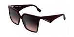 Karl Lagerfeld KL6207S Dames Zonnebril Rood Dark Red/CAT3 Vrouw