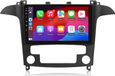Ford Carplay pour Ford S-Max 2007-2015, autoradio Android 12 avec navigation GPS, Wi-Fi, 4G, USB, Bluetooth, DAB+ et commande au volant, stockage 4+64 Go