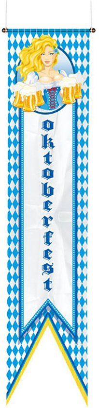 Folat Beierse vlag 40 x 180 cm - Feestdecoratievoorwerp