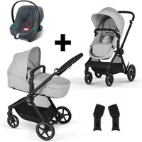 Cybex Kinderwagen Eos Basic BLK Lava Grey Incl. Aton B2 i-Size & Adapter