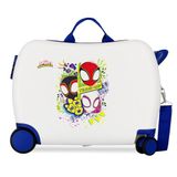 Joumma Marvel Spidey Kinderkoffer, wit, 50 x 38 x 20 cm, stijf, 1,8 kg, ABS-combinatiesluiting, 38 l, handbagage