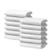 Giovanni Dolcinotti | Set van 12 gezichtsdoeken van 100% katoen - 30 x 30 cm - extra absorberend en sneldrogend - voor badkamer, spa en sportschool - wit - model Orlando