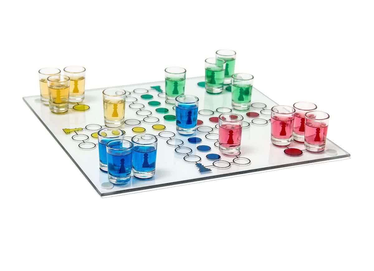 Relaxdays - drinkspel Ludo - drankspel - gezelschapsspel volwassenen - party